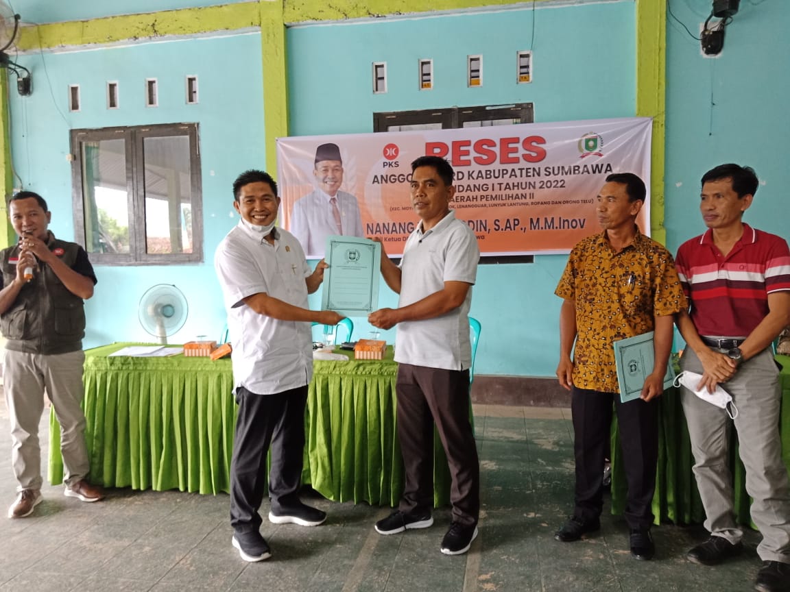Reses Bersama PGRI Moyo Hulu, Nanang Bantu Sarpras Satuan Pendidikan