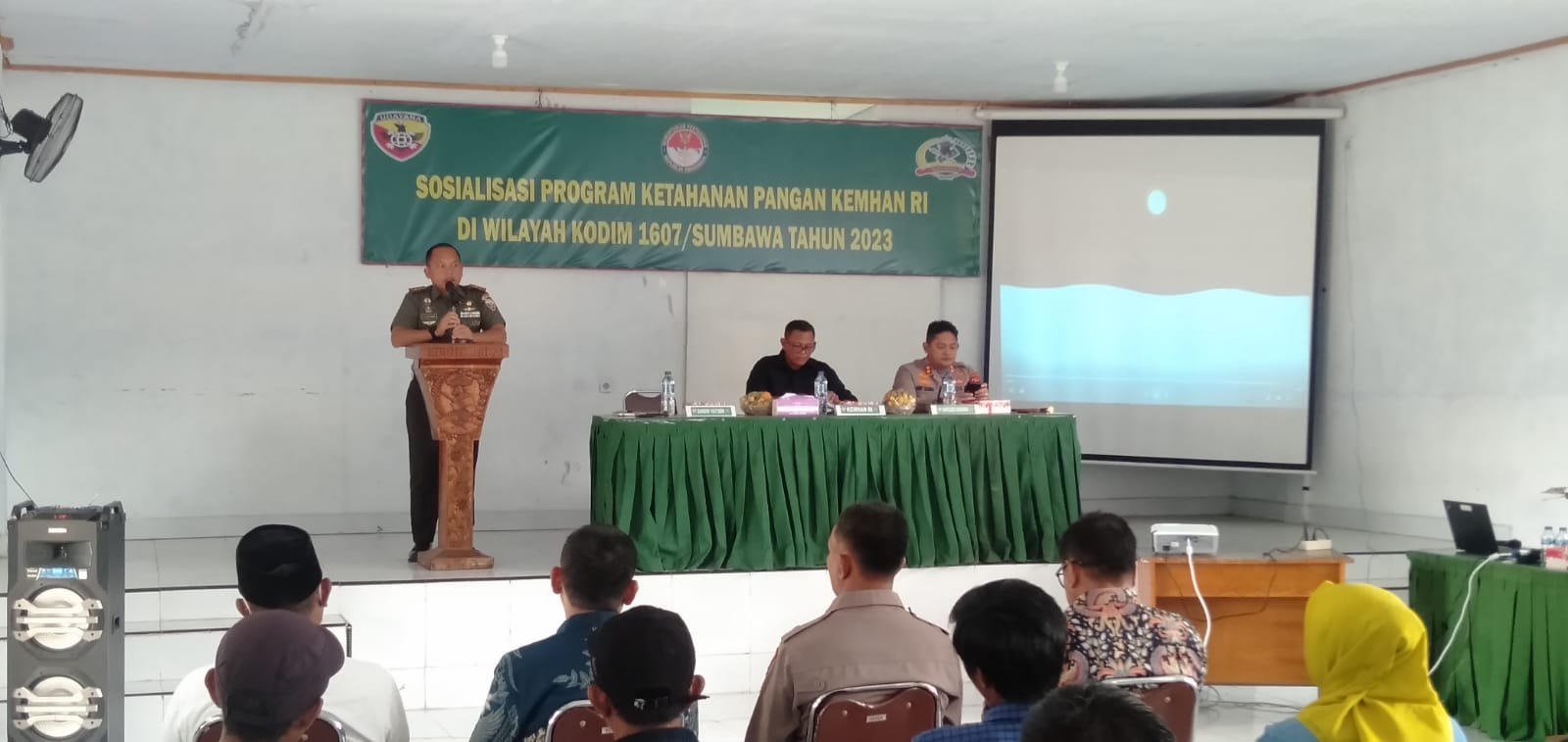 Kemenhan Sosialisasikan Ketahanan Pangan, Dandim 1607/Sumbawa Berharap Masyarakat Ikut Mensukseskan