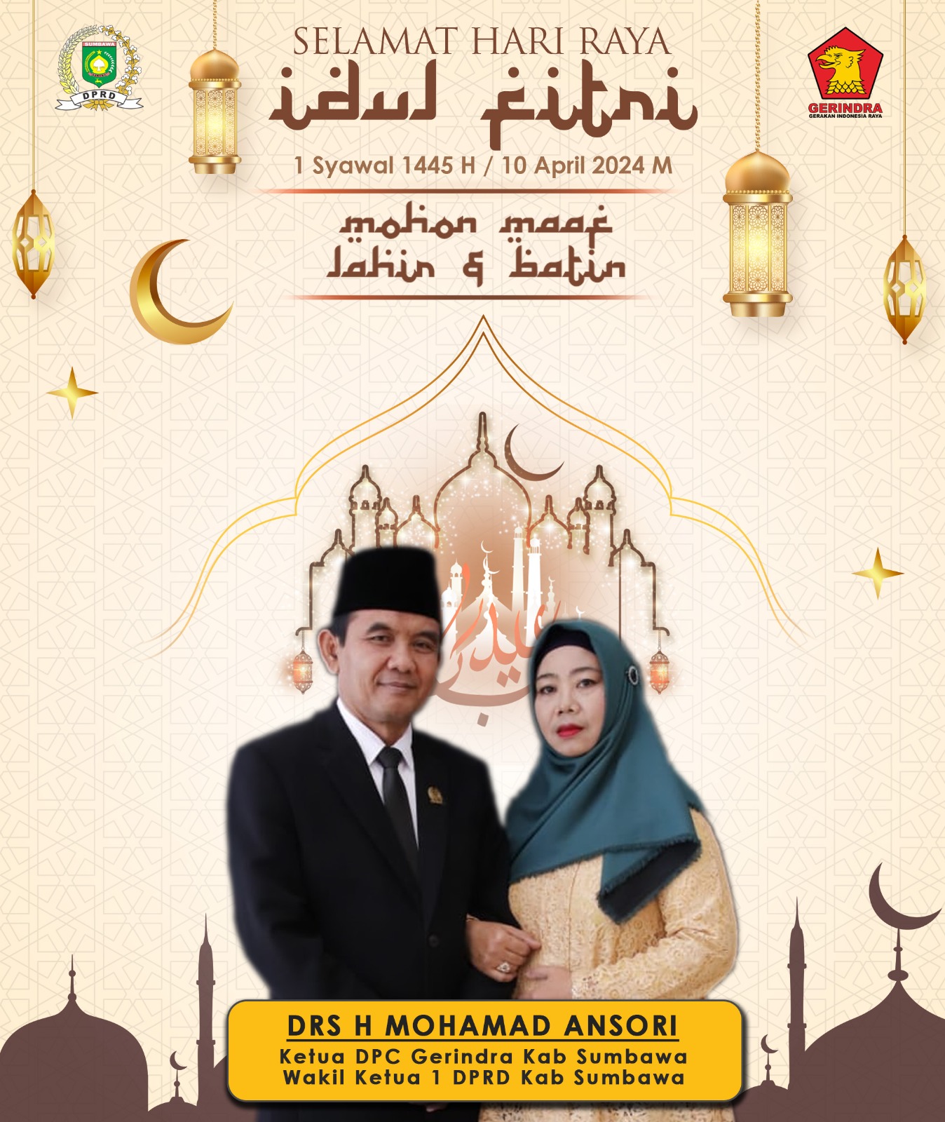 Waka Ansori : Selamat Idul Fitri, Semoga Allah Mengampuni Kekurangan Kita dan Mencukupkannya dengan Kebahagiaan Waka Ansori : Selamat Idul Fitri, Semoga Allah Mengampuni Kekurangan Kita dan Mencukupkannya dengan Kebahagiaan