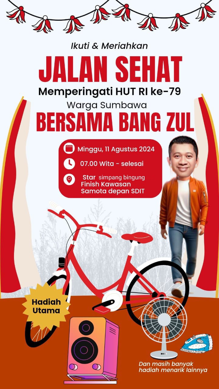 Ayo !! Jalan Sehat Bersama Bang Zul, Ada Hadiahnya
