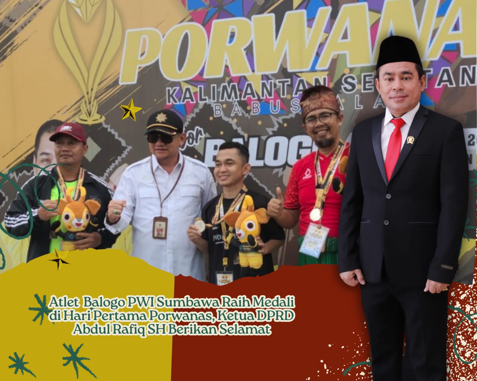 Ketua DPRD Sumbawa Apresiasi Capaian Atlet Sumbawa di Ajang Porwanas: Raih Medali Emas dan Perak