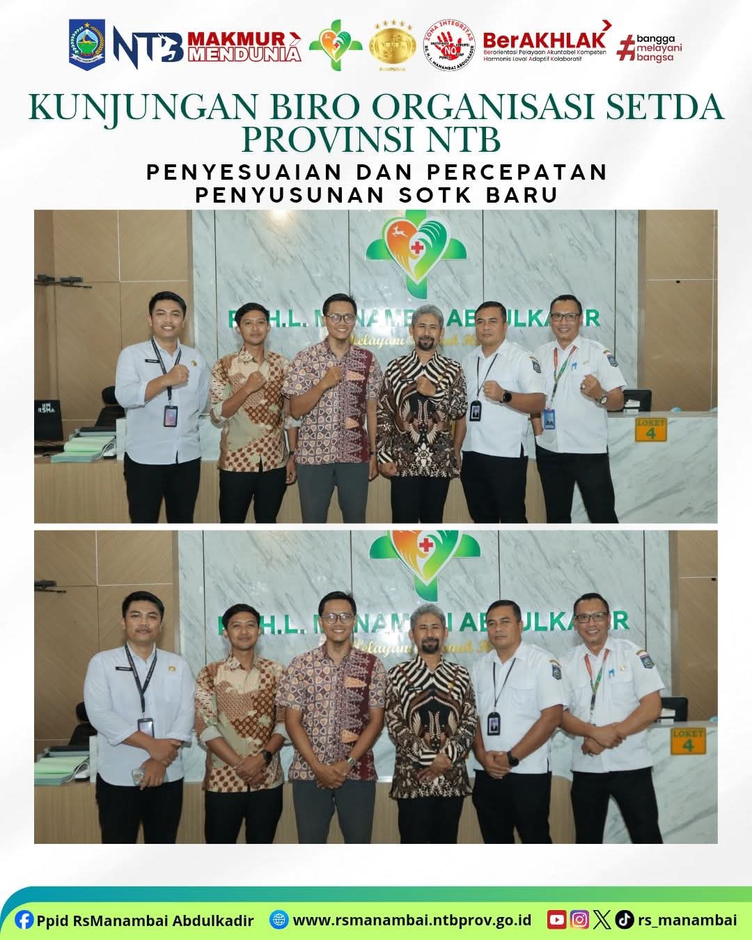 Pasca RS Manambai Naik Kelas, Pemprov dan Management Bahas Penyesuaian SOTK Pasca RS Manambai Naik Kelas, Pemprov dan Management Bahas Penyesuaian SOTK