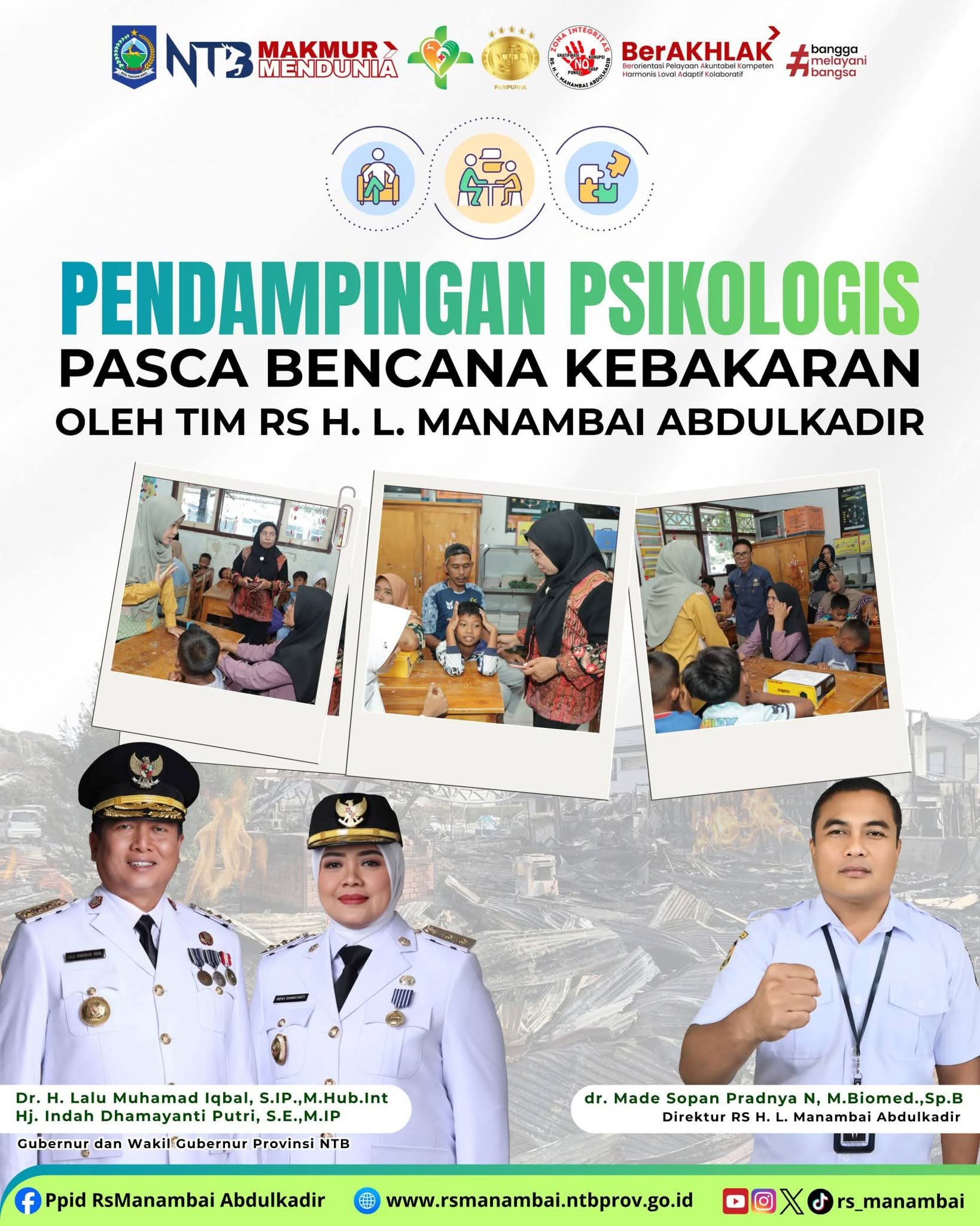 RSMA Turunkan Tim Medis dan Psikolog Dampingi Korban Kebakaran di Alas