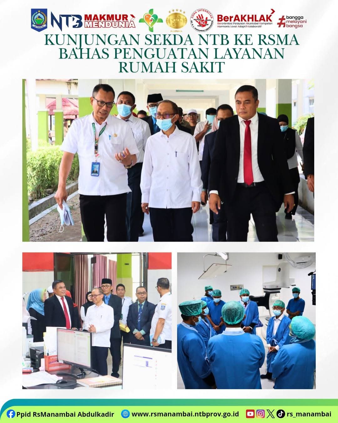Sekda NTB Tinjau Langsung Pelayanan dan Penguatan Dokter Spesialis RSMA yang Semakin Baik