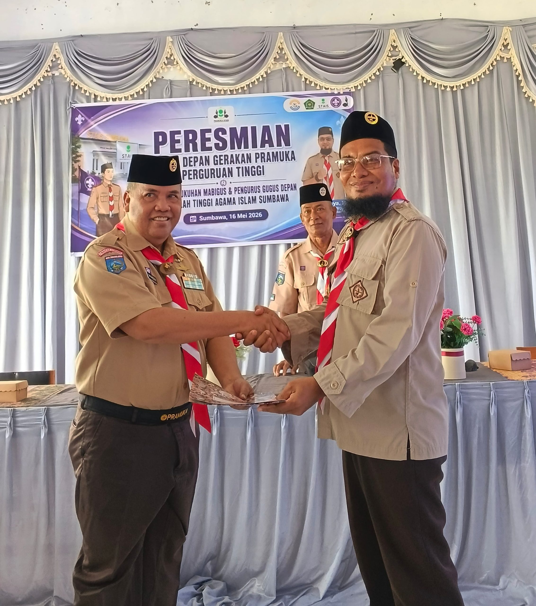 STAIS Sumbawa Resmikan Gugus Depan Pramuka Perguruan Tinggi