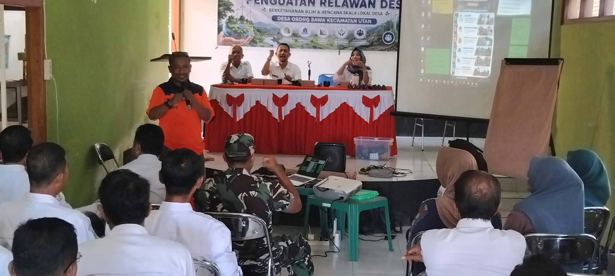 BPBD Sumbawa  Bimtek Penguatan Relawan Desa Berketahanan Iklim dan Bencana